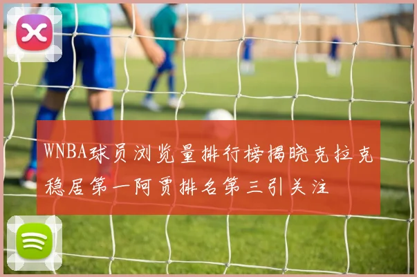 WNBA球员浏览量排行榜揭晓克拉克稳居第一阿贾排名第三引关注